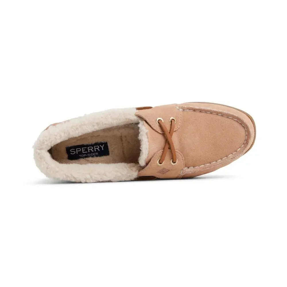 Sperry Womens Authentic Original 2 Eye Boat Shoes US 9 EU 40 Tan Suede NWOB